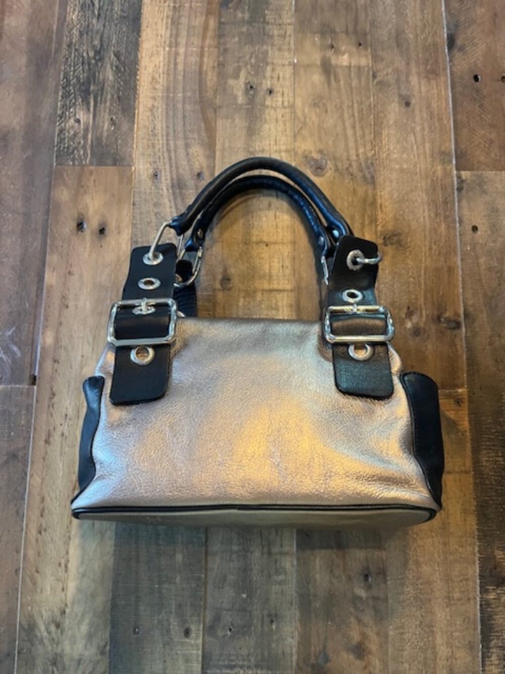 Metallic Plinio Visona Shoulder Bag